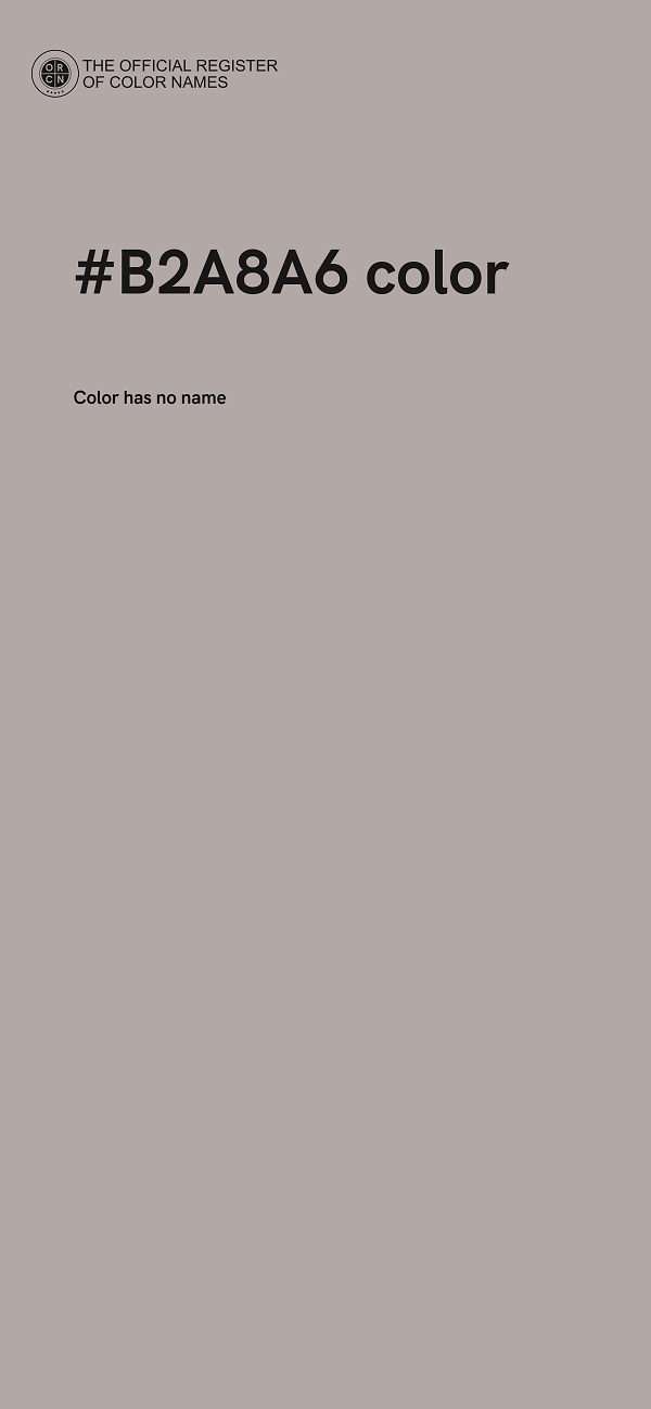 #B2A8A6 color image