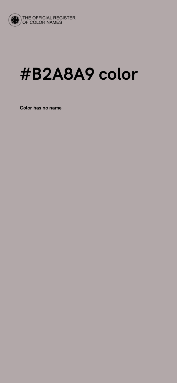 #B2A8A9 color image