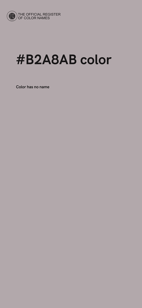 #B2A8AB color image