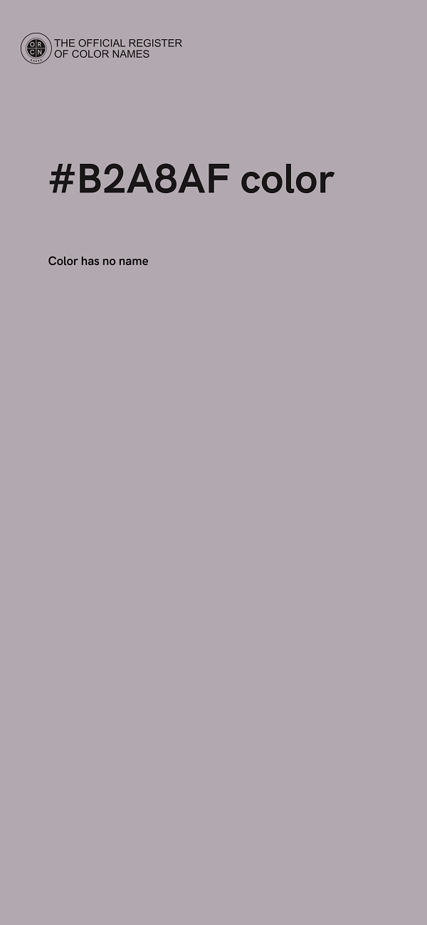#B2A8AF color image