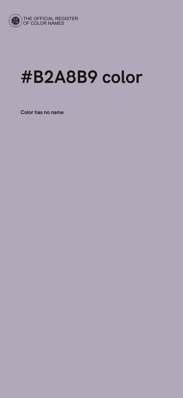 #B2A8B9 color image