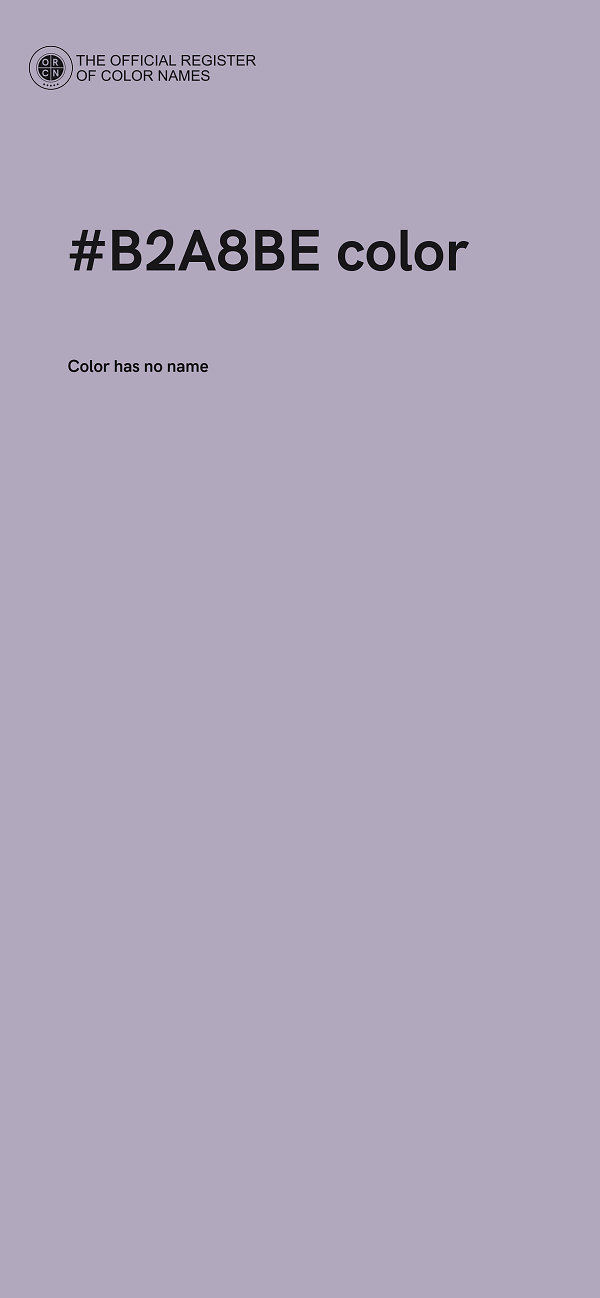 #B2A8BE color image