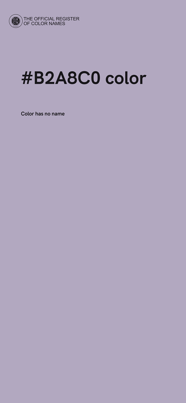 #B2A8C0 color image