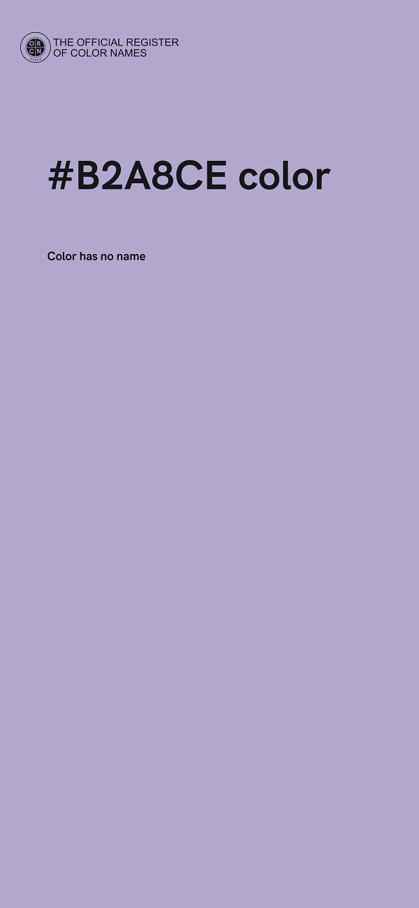 #B2A8CE color image