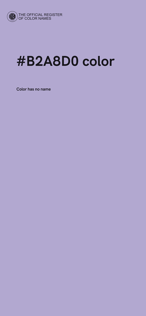 #B2A8D0 color image
