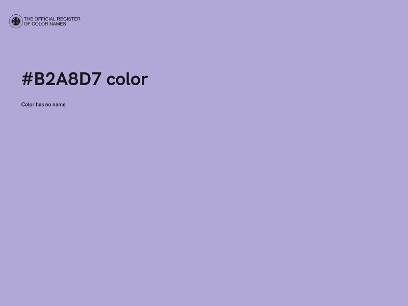 #B2A8D7 color image