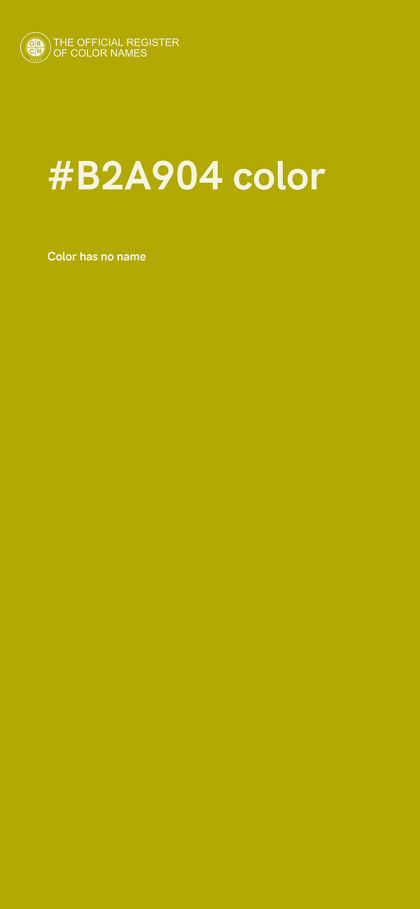 #B2A904 color image