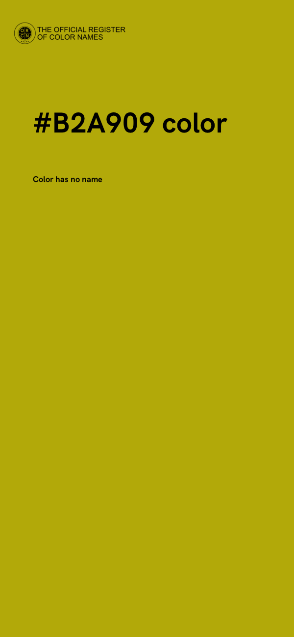 #B2A909 color image