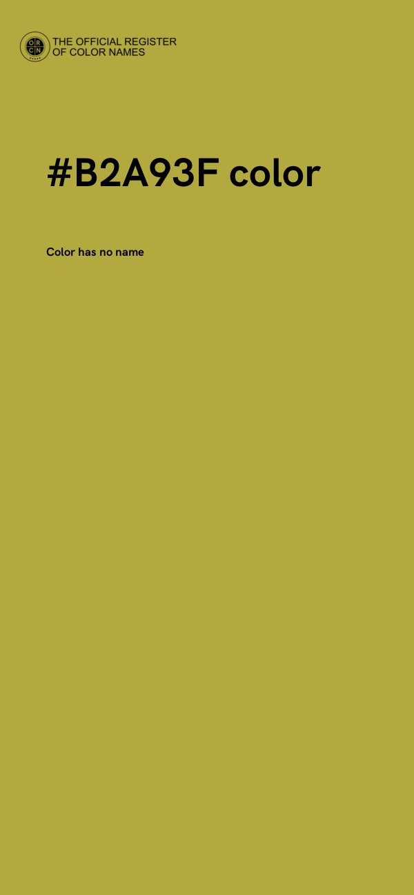 #B2A93F color image