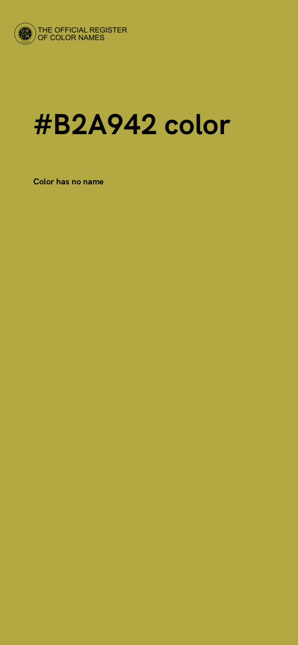 #B2A942 color image