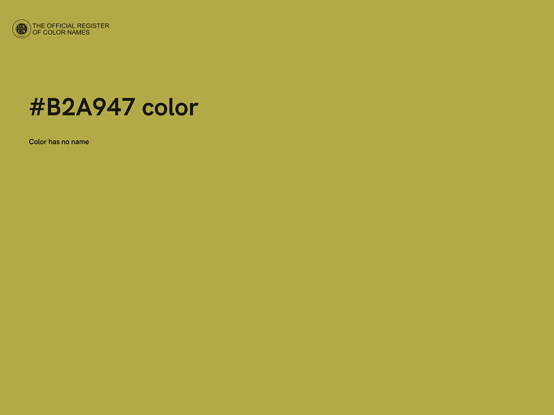 #B2A947 color image