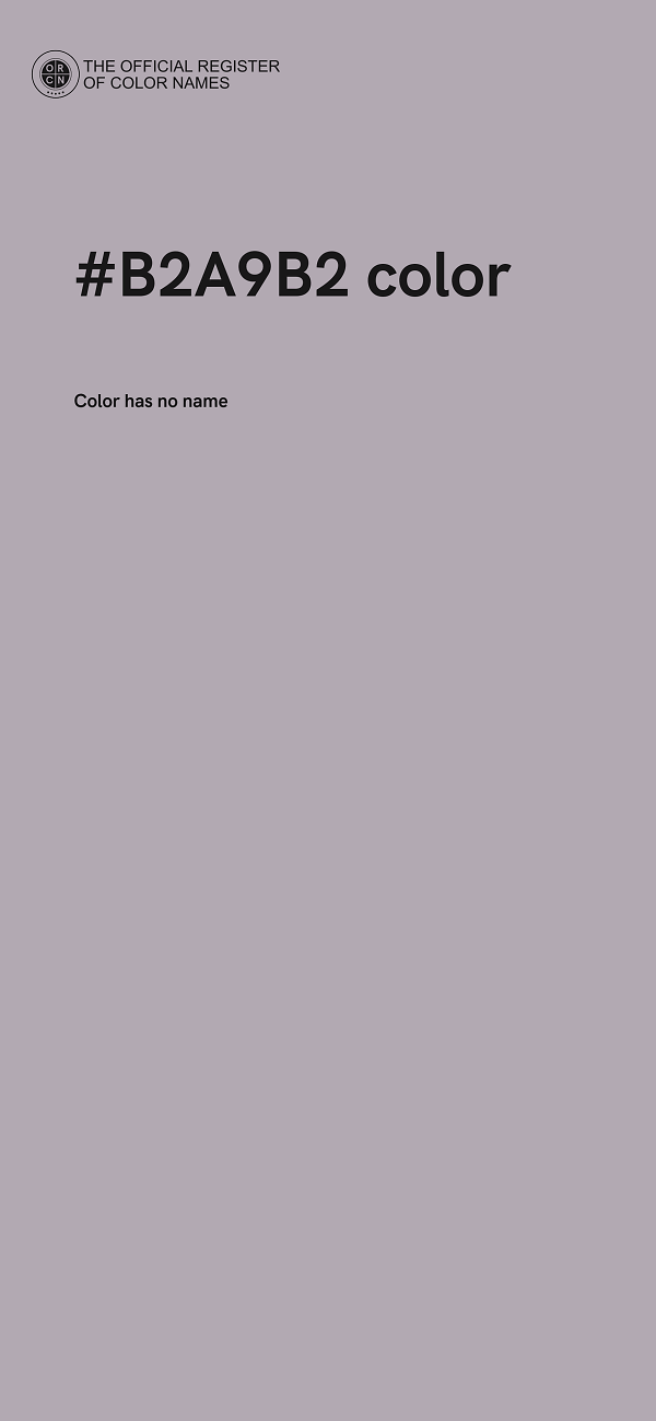 #B2A9B2 color image