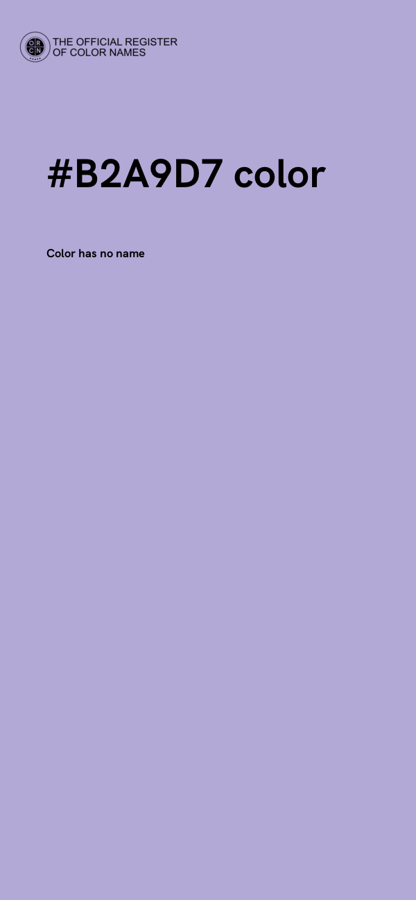 #B2A9D7 color image