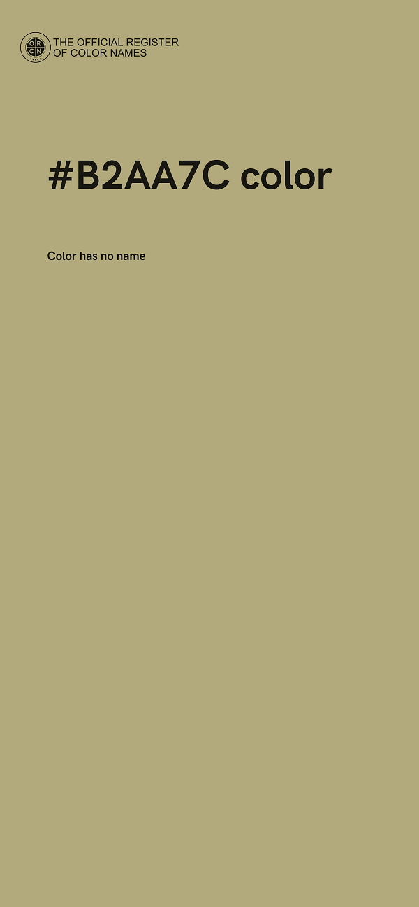#B2AA7C color image