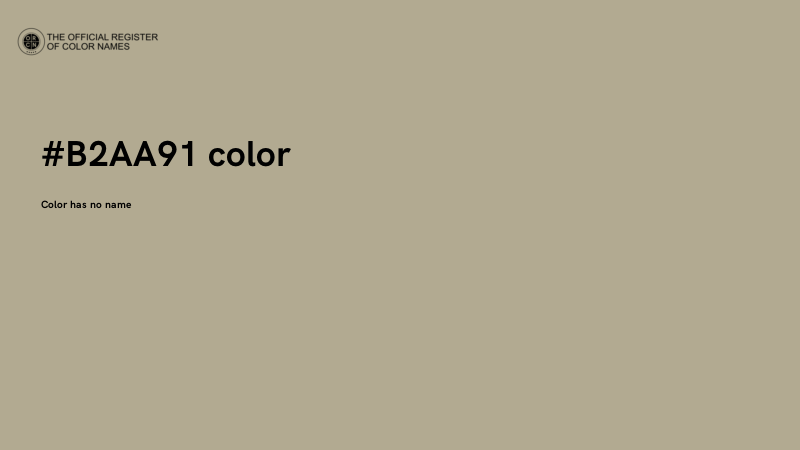 #B2AA91 color image