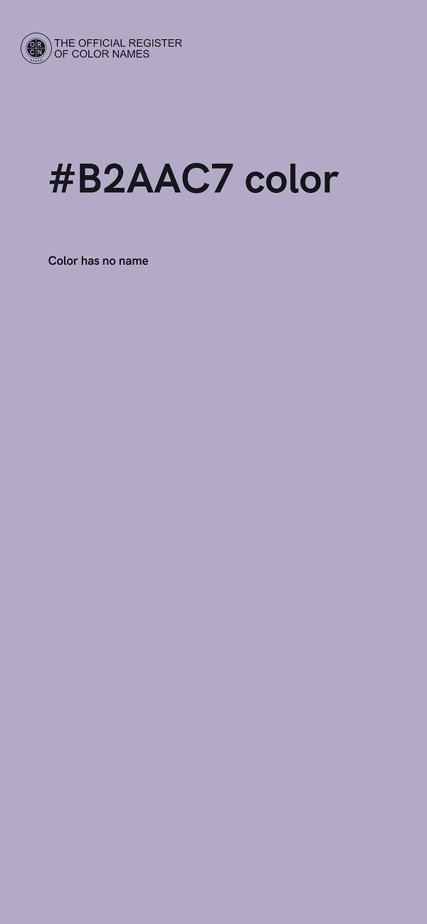 #B2AAC7 color image