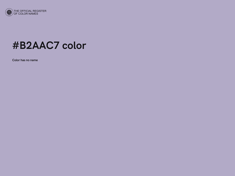#B2AAC7 color image