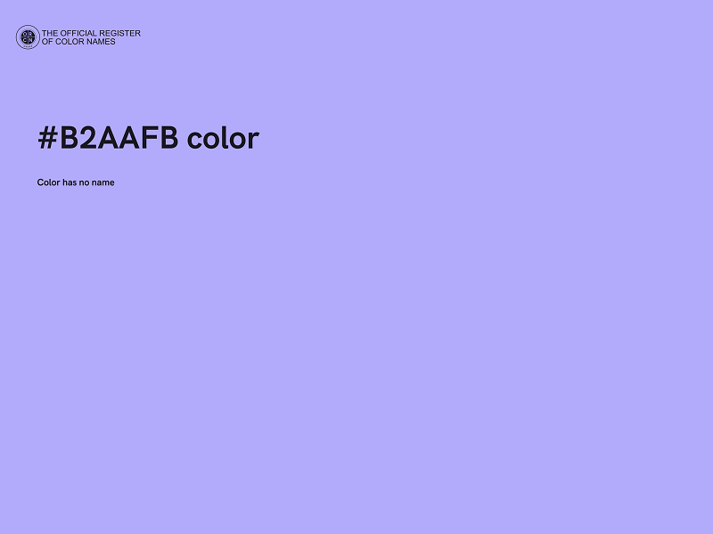 #B2AAFB color image