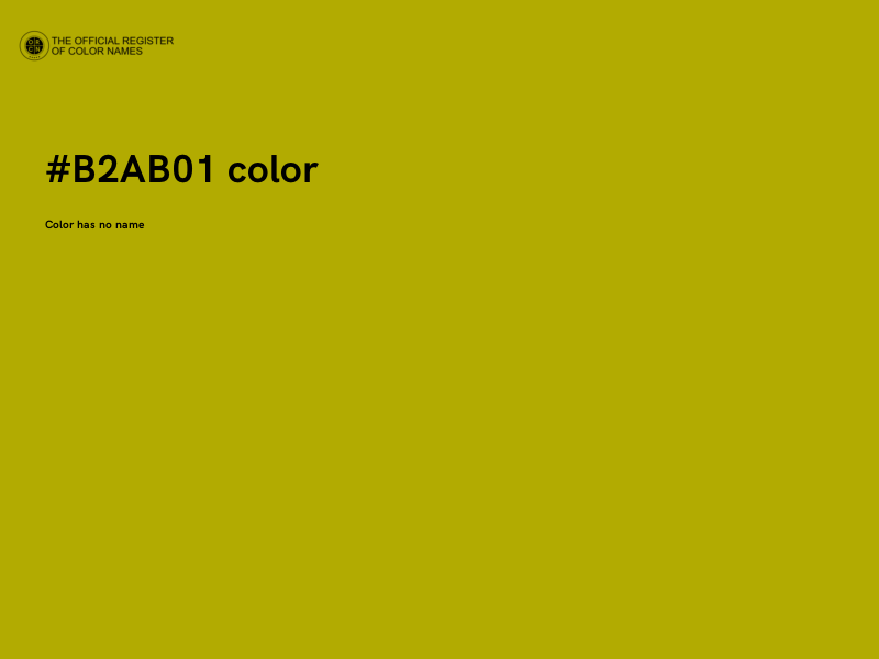 #B2AB01 color image