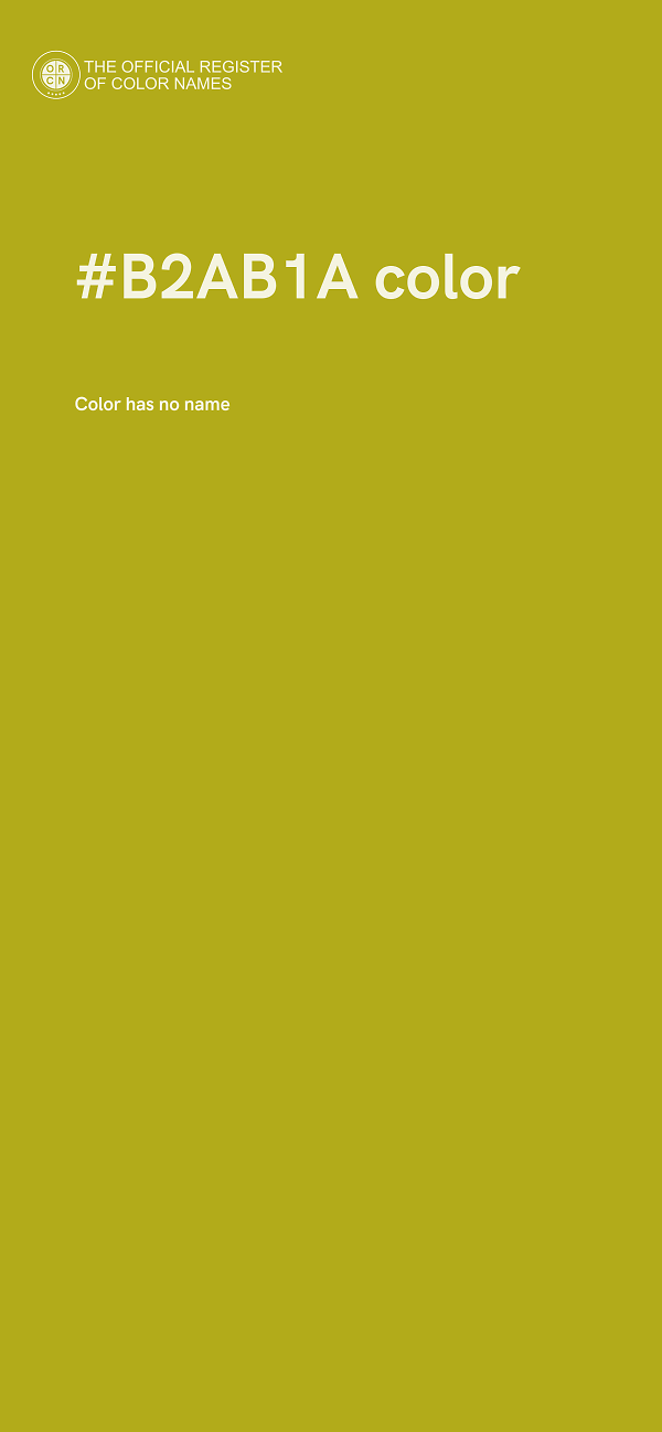 #B2AB1A color image