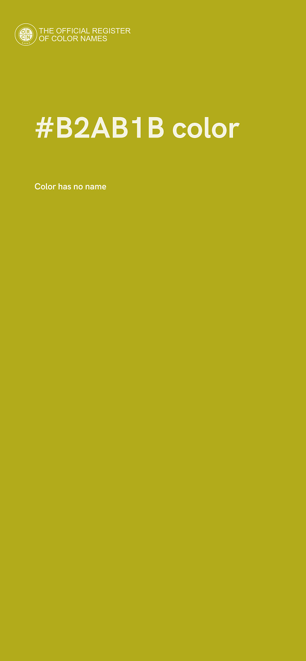 #B2AB1B color image
