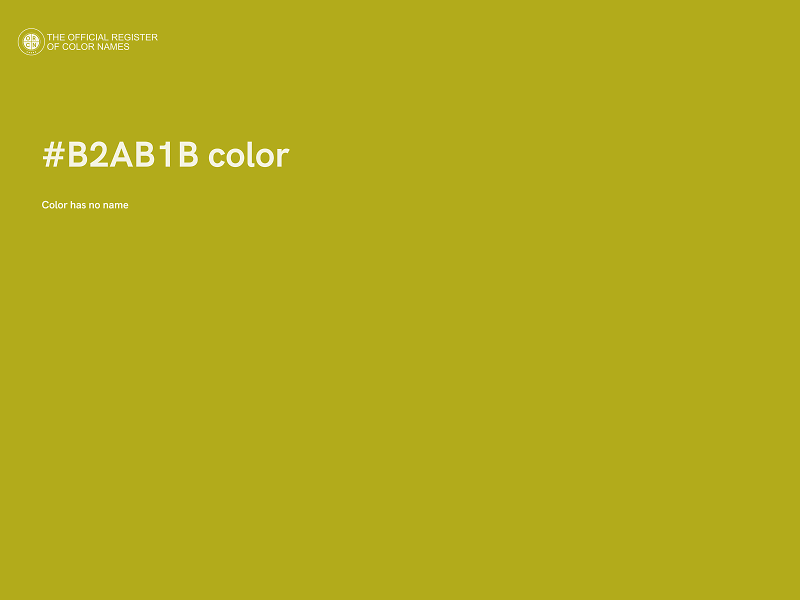 #B2AB1B color image