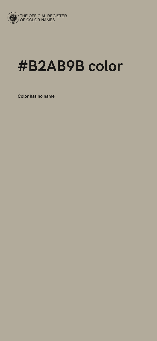 #B2AB9B color image
