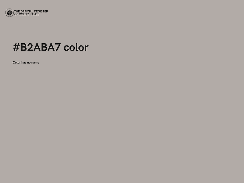 #B2ABA7 color image