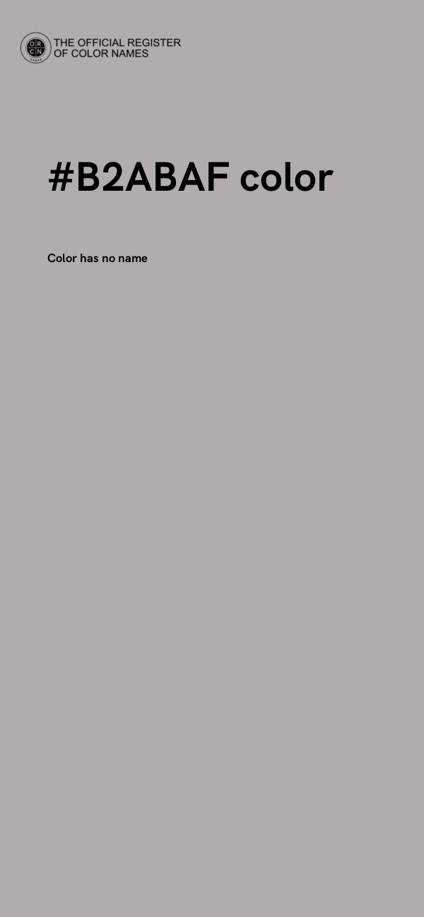 #B2ABAF color image