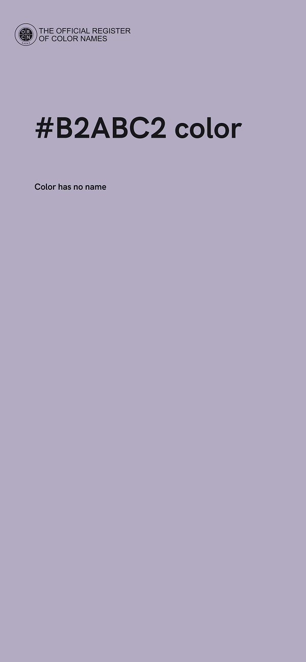 #B2ABC2 color image