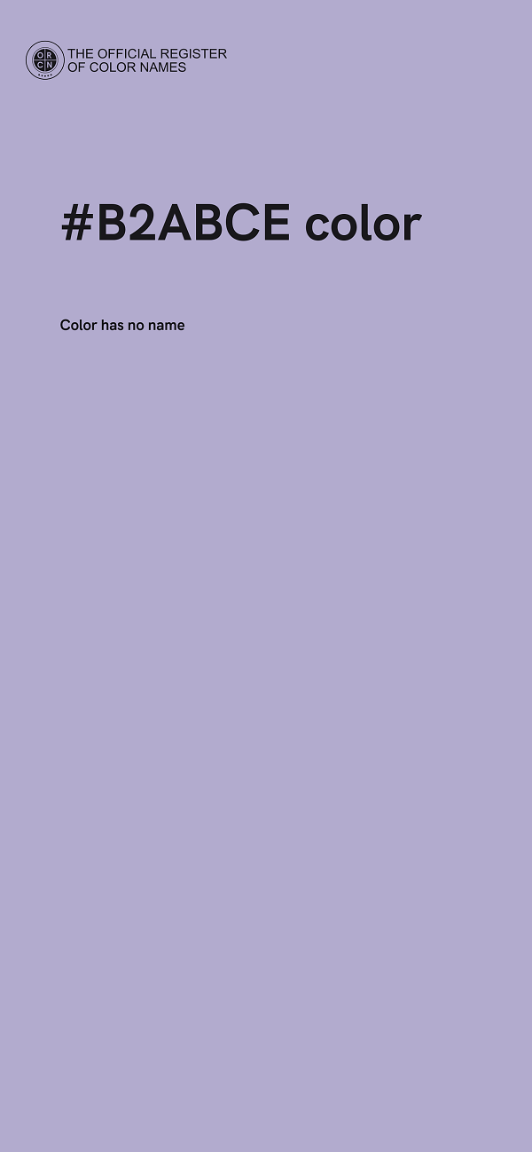 #B2ABCE color image