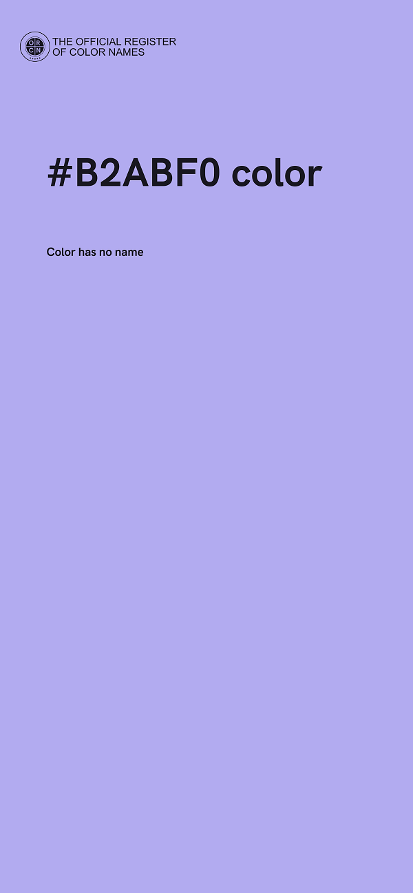 #B2ABF0 color image