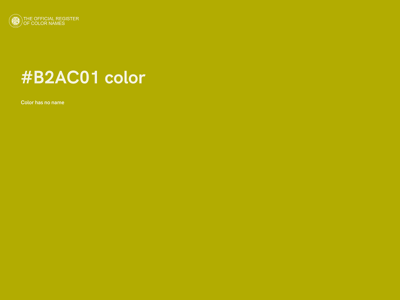 #B2AC01 color image