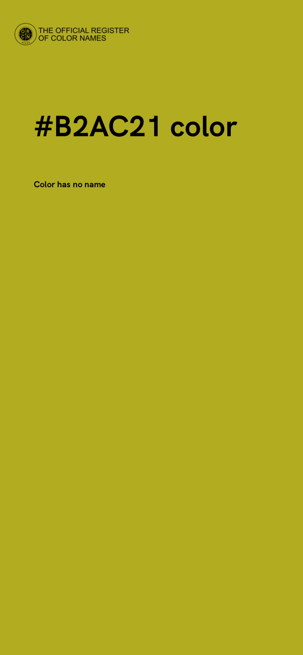 #B2AC21 color image