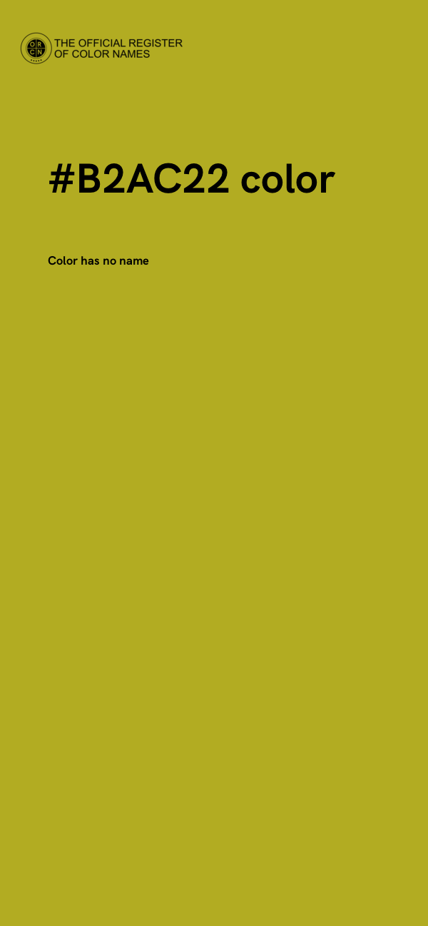 #B2AC22 color image