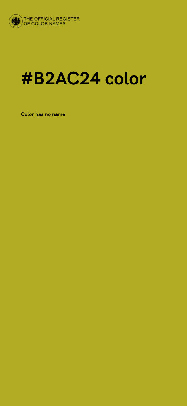 #B2AC24 color image