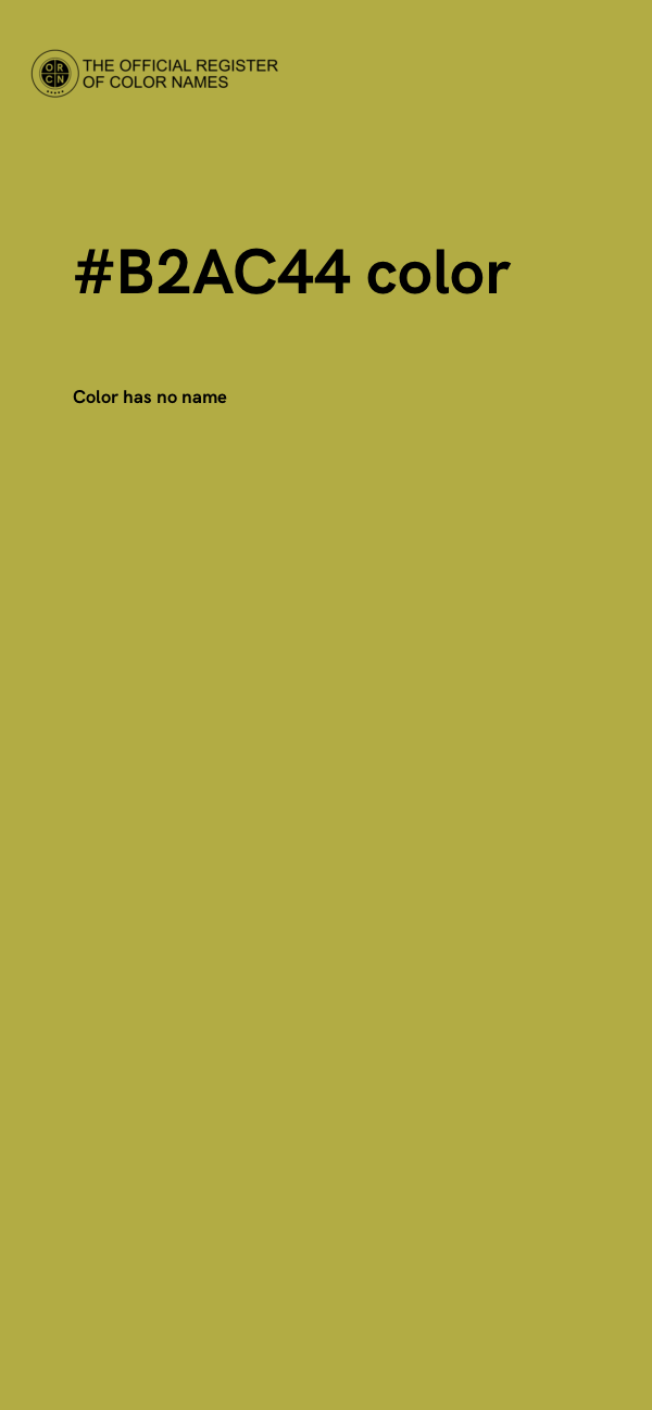 #B2AC44 color image