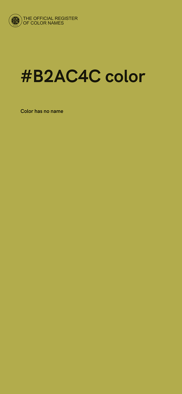 #B2AC4C color image