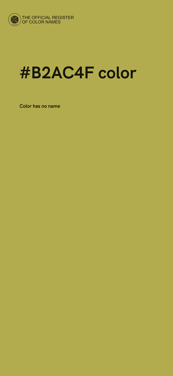 #B2AC4F color image