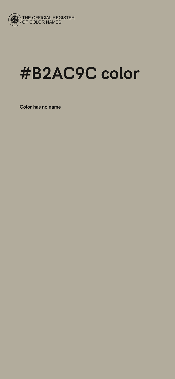 #B2AC9C color image