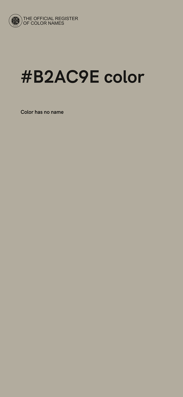 #B2AC9E color image