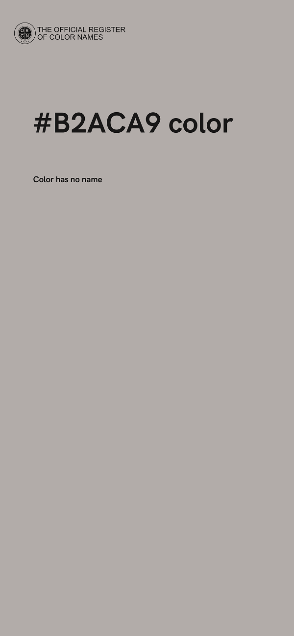 #B2ACA9 color image