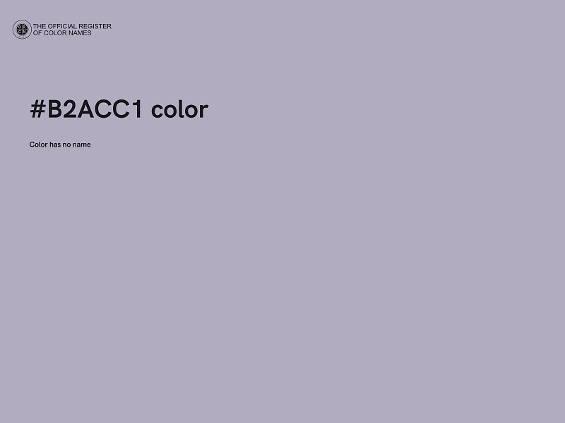 #B2ACC1 color image