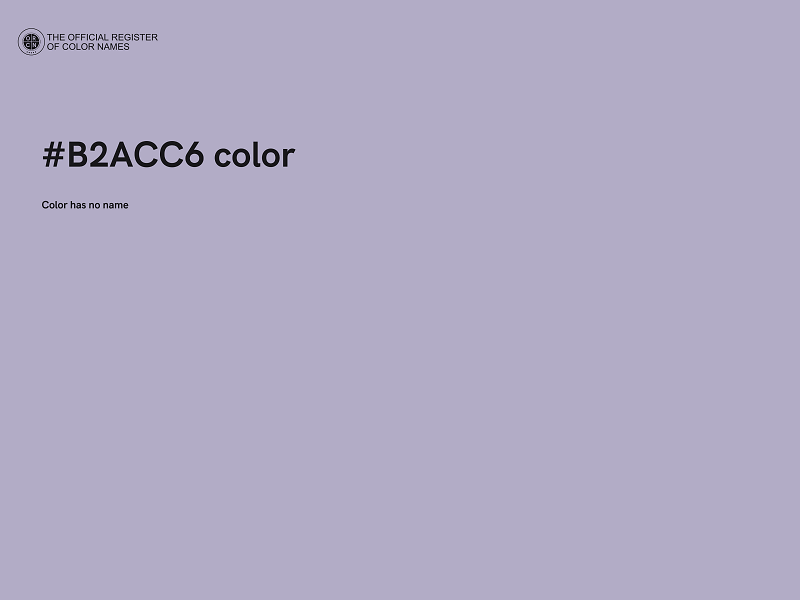 #B2ACC6 color image