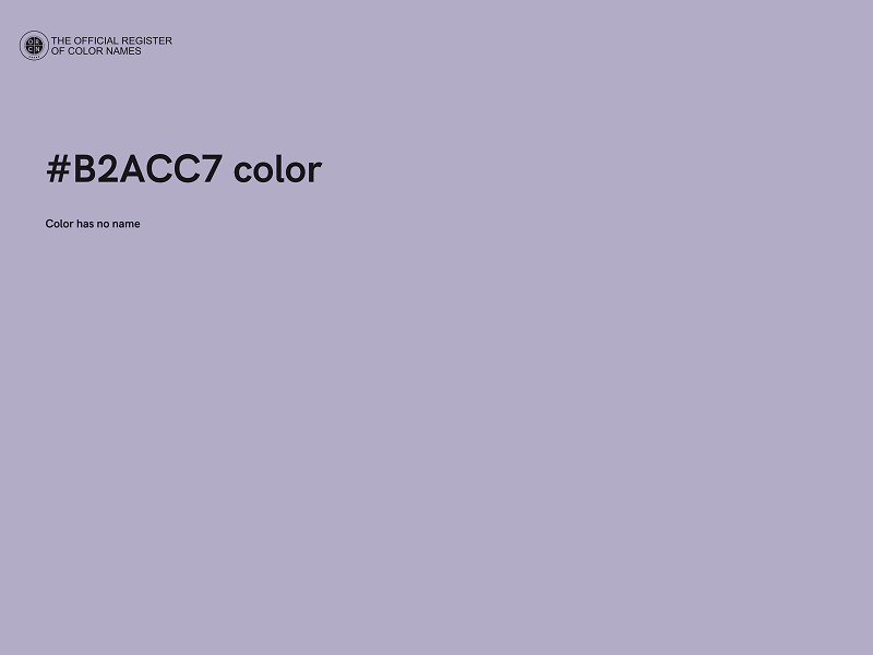 #B2ACC7 color image