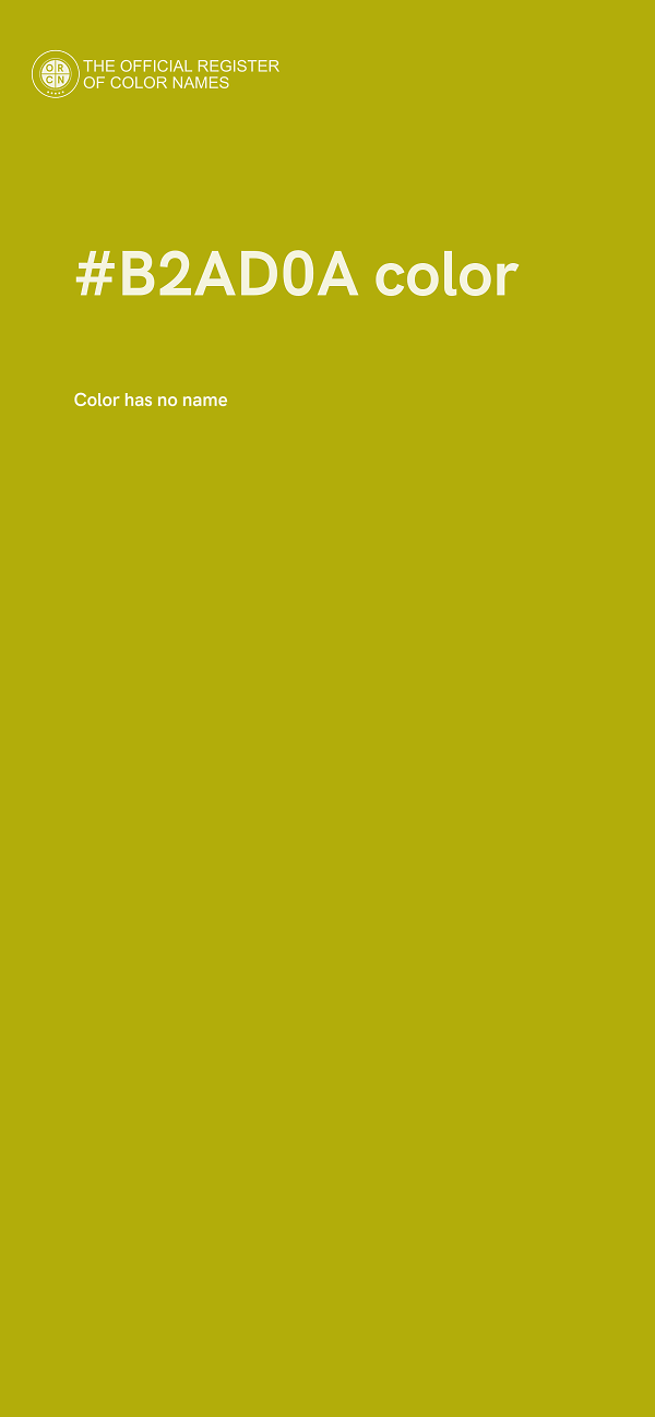 #B2AD0A color image