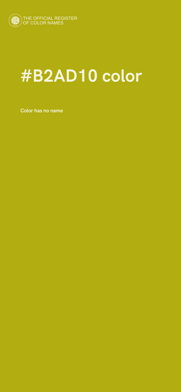 #B2AD10 color image