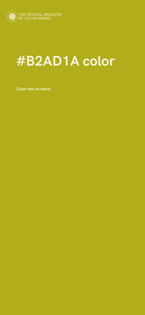#B2AD1A color image