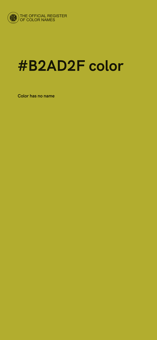 #B2AD2F color image