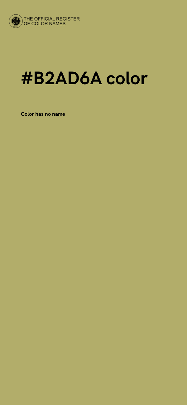 #B2AD6A color image